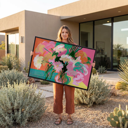 Abstract Floral Canvas Wall Art