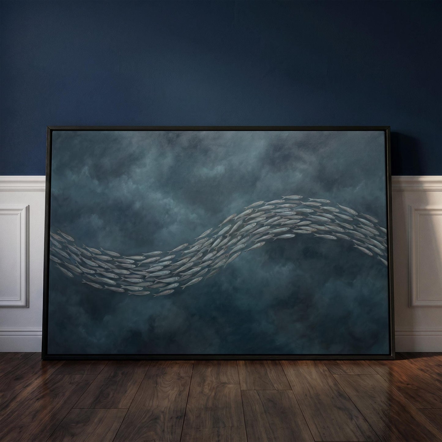 School of Fish Canvas Wall Art