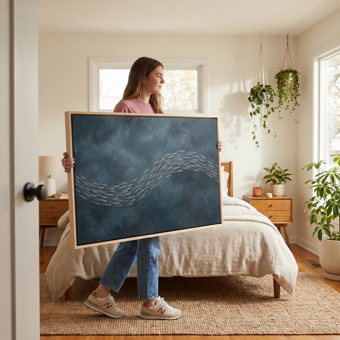 School of Fish Canvas Wall Art