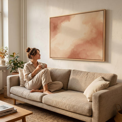 Abstract Watercolor Canvas Wall Art