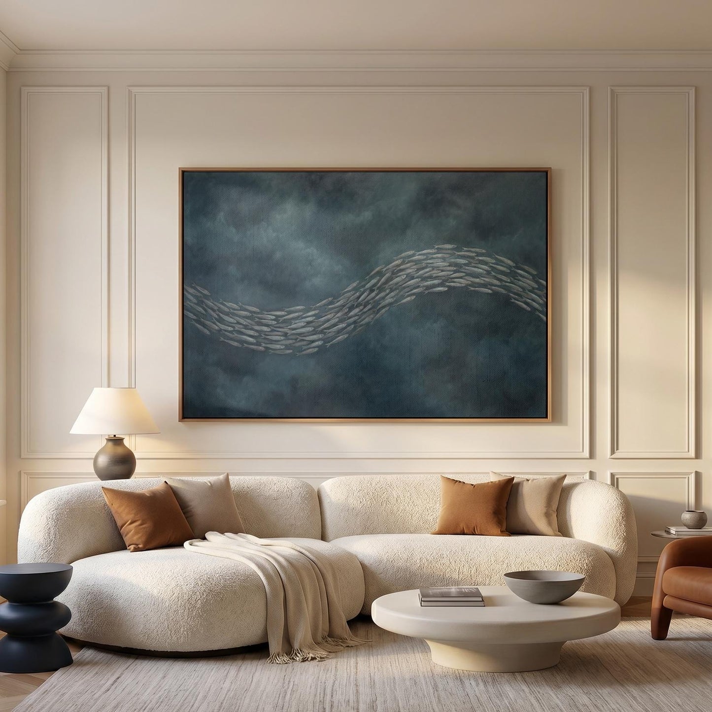 School of Fish Canvas Wall Art