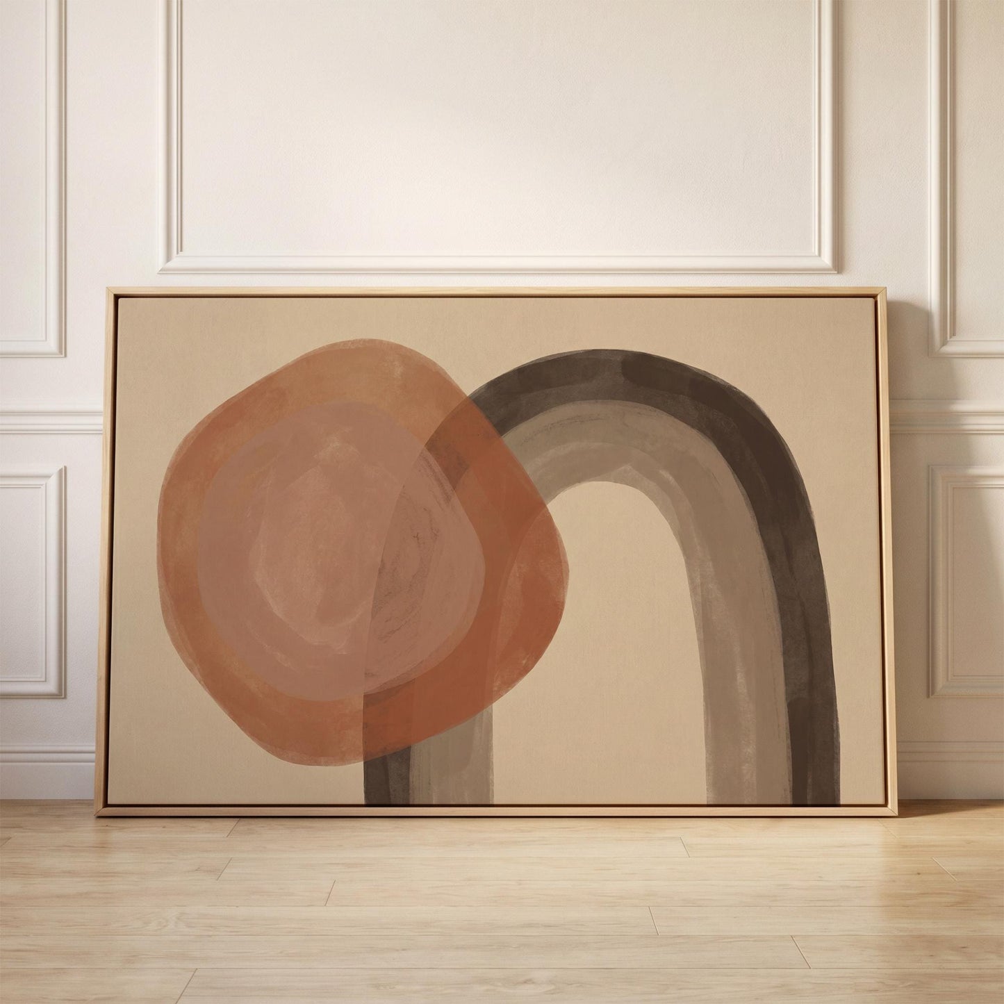 Abstract Circle Arch Canvas Wall Art