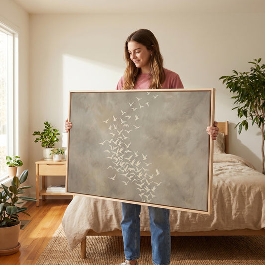 Birds in Flight Canvas Wall Art
