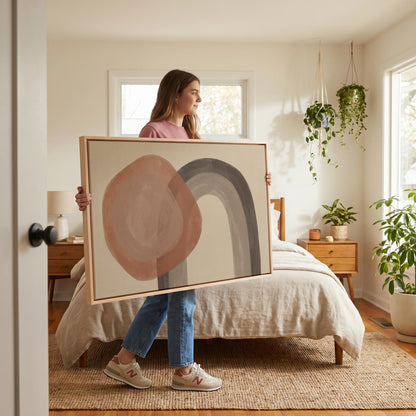 Abstract Circle Arch Canvas Wall Art