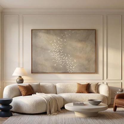 Birds in Flight Canvas Wall Art
