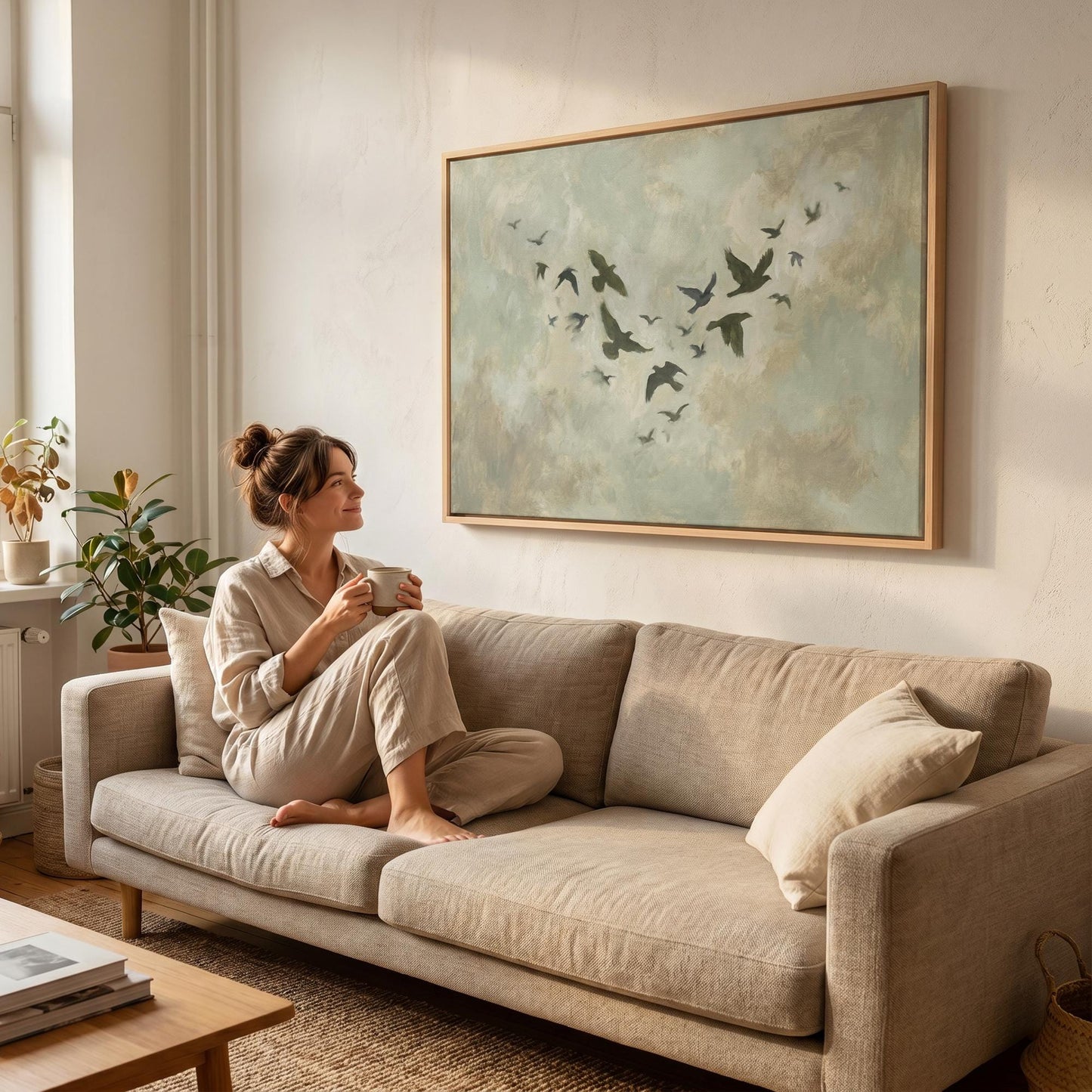 Birds in Flight Canvas Wall Art