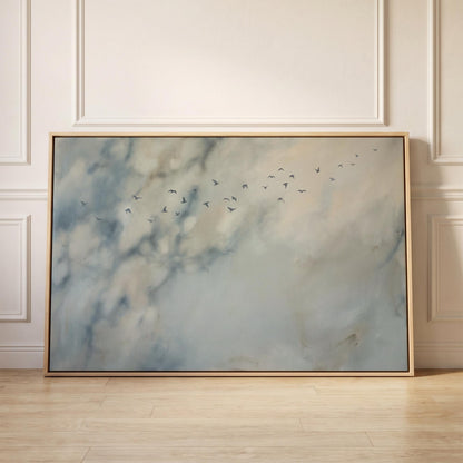 Birds in Sky Canvas Wall Art