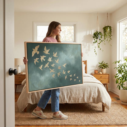 Flying Birds Canvas Wall Art