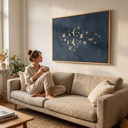 Flying Birds Canvas Wall Art