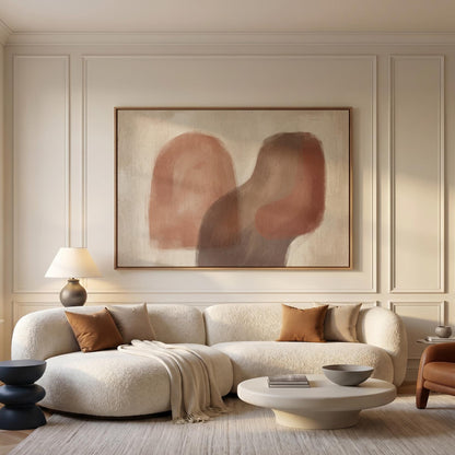 Abstract Organic Shapes Canvas Wall Art
