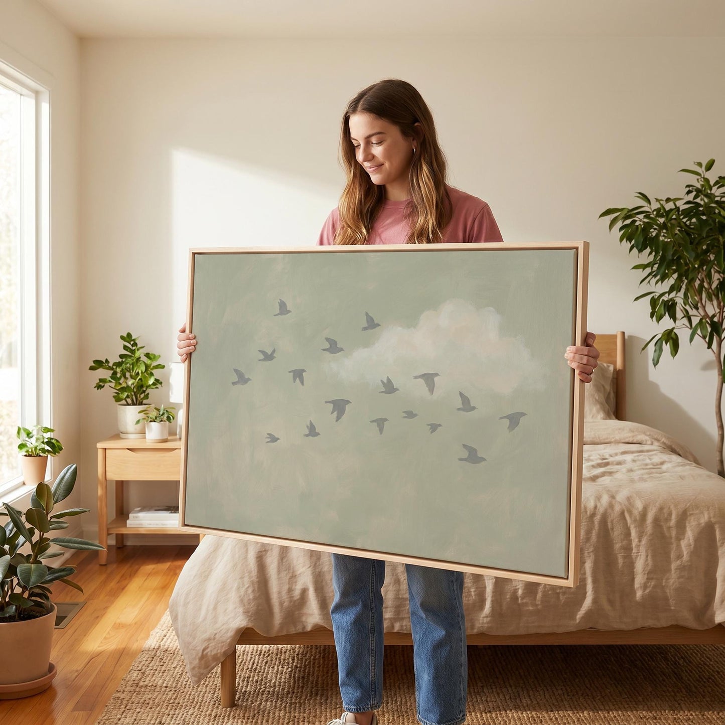 Flying Birds Canvas Wall Art