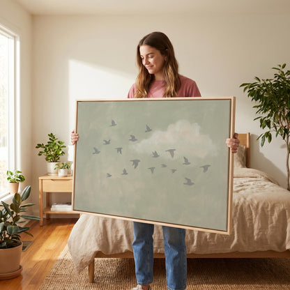 Flying Birds Canvas Wall Art