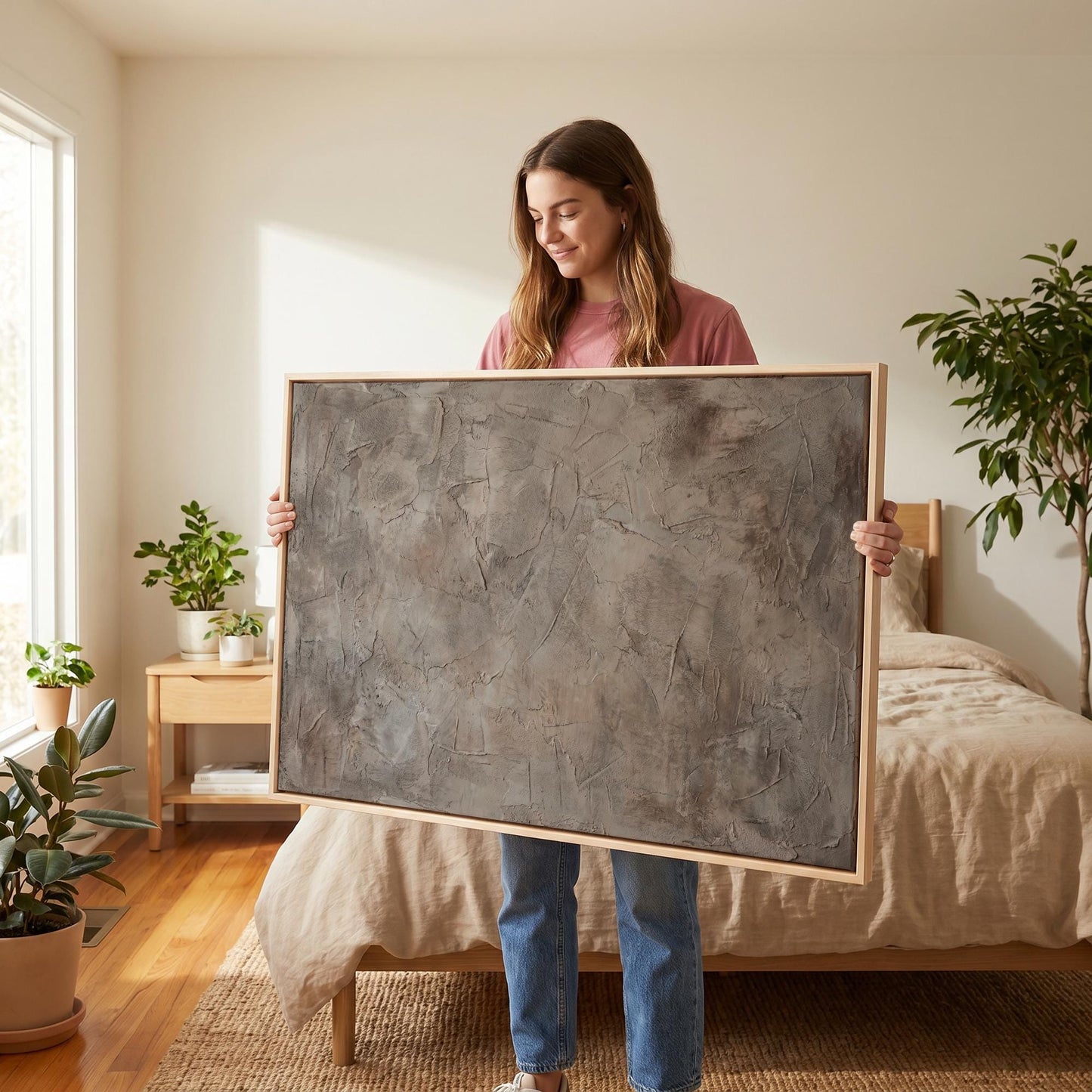 Textured Abstract Canvas Wall Art