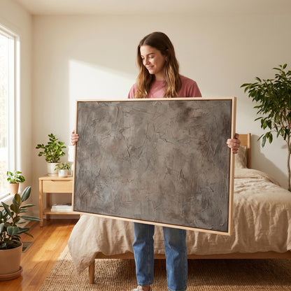 Textured Abstract Canvas Wall Art