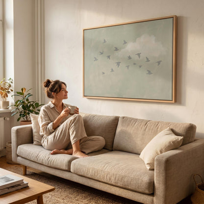 Flying Birds Canvas Wall Art