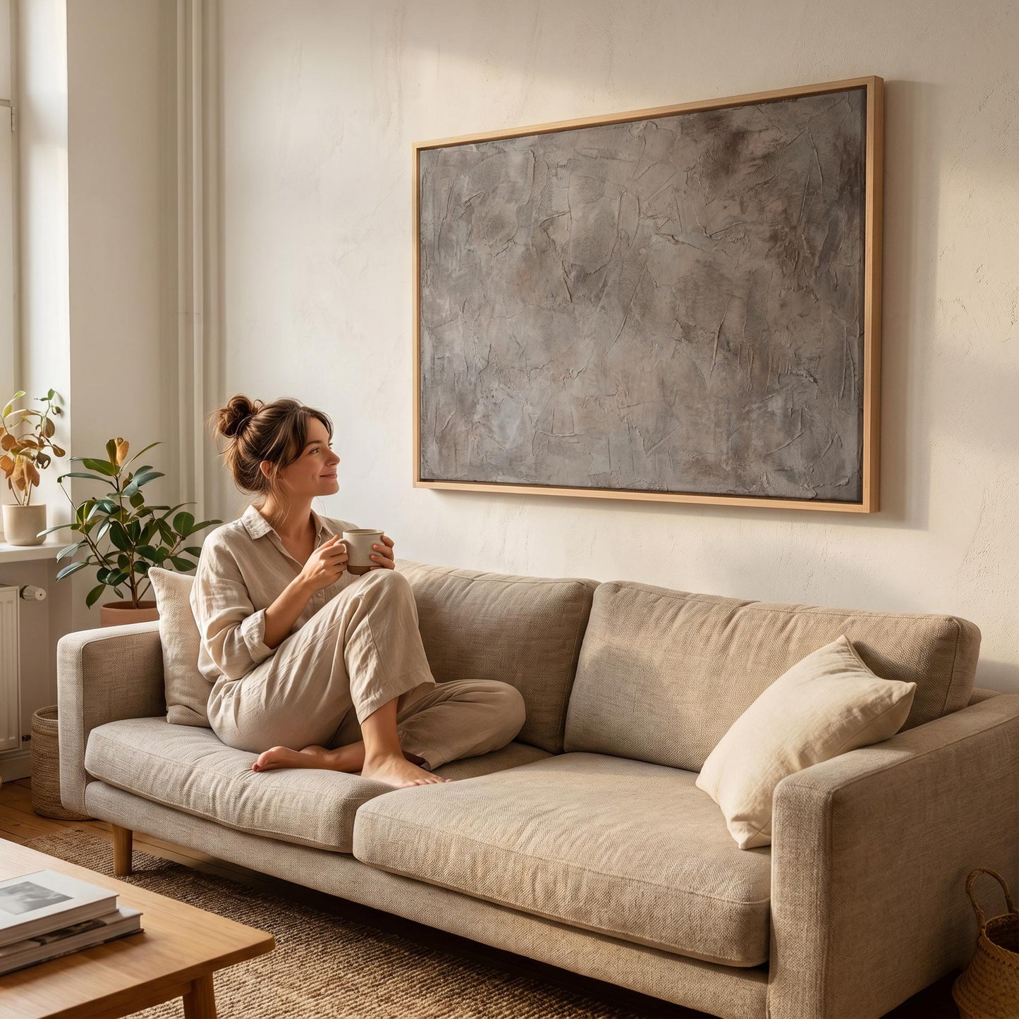 Textured Abstract Canvas Wall Art