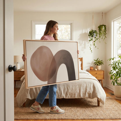 Abstract Organic Shapes Canvas Wall Art