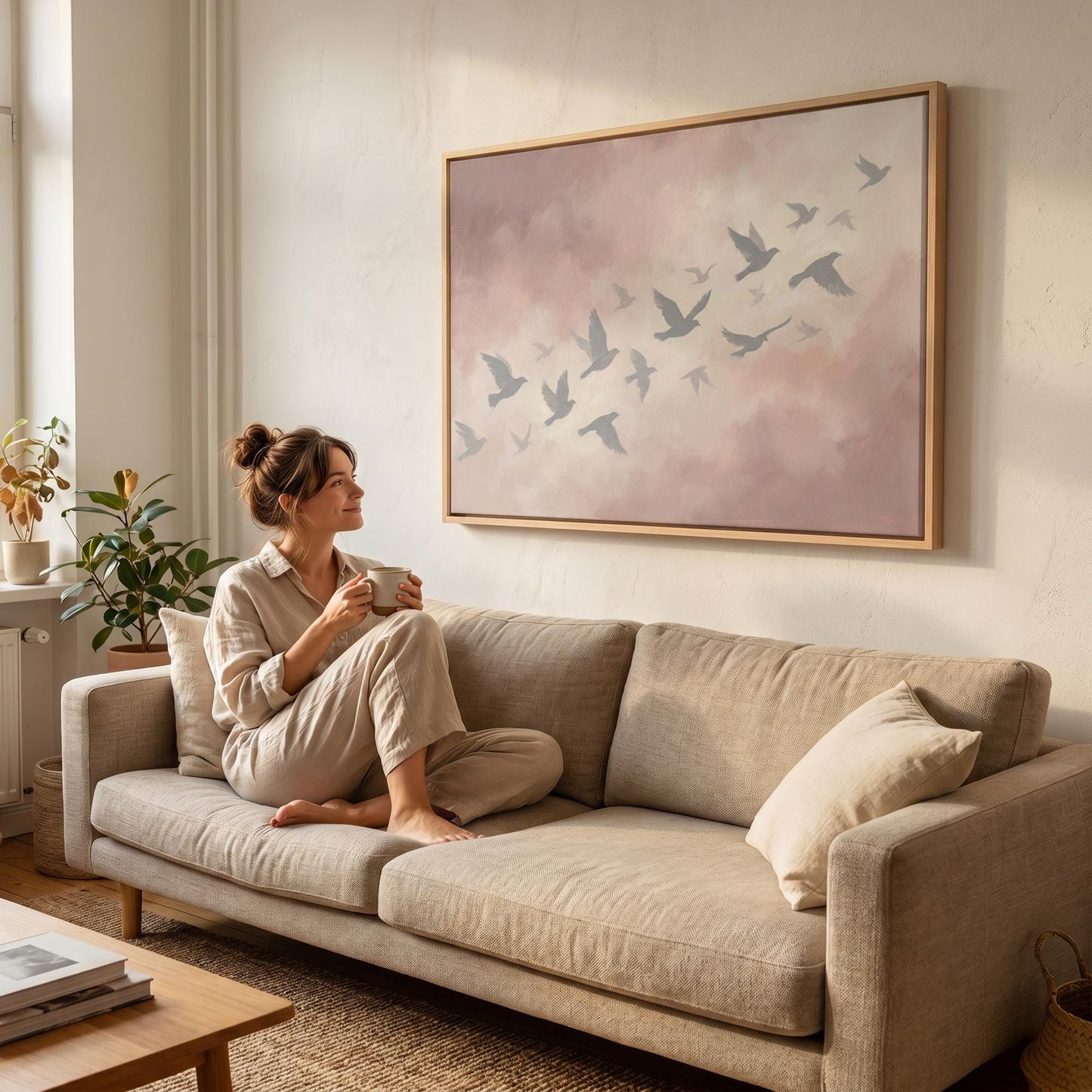 Flying Birds Canvas Wall Art