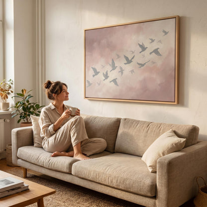Flying Birds Canvas Wall Art