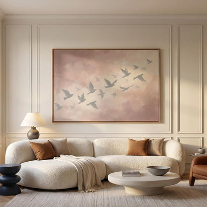 Flying Birds Canvas Wall Art