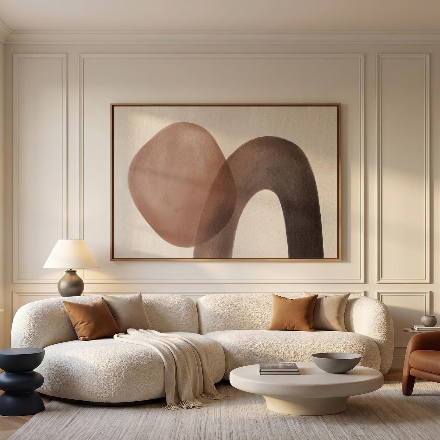 Abstract Organic Shapes Canvas Wall Art