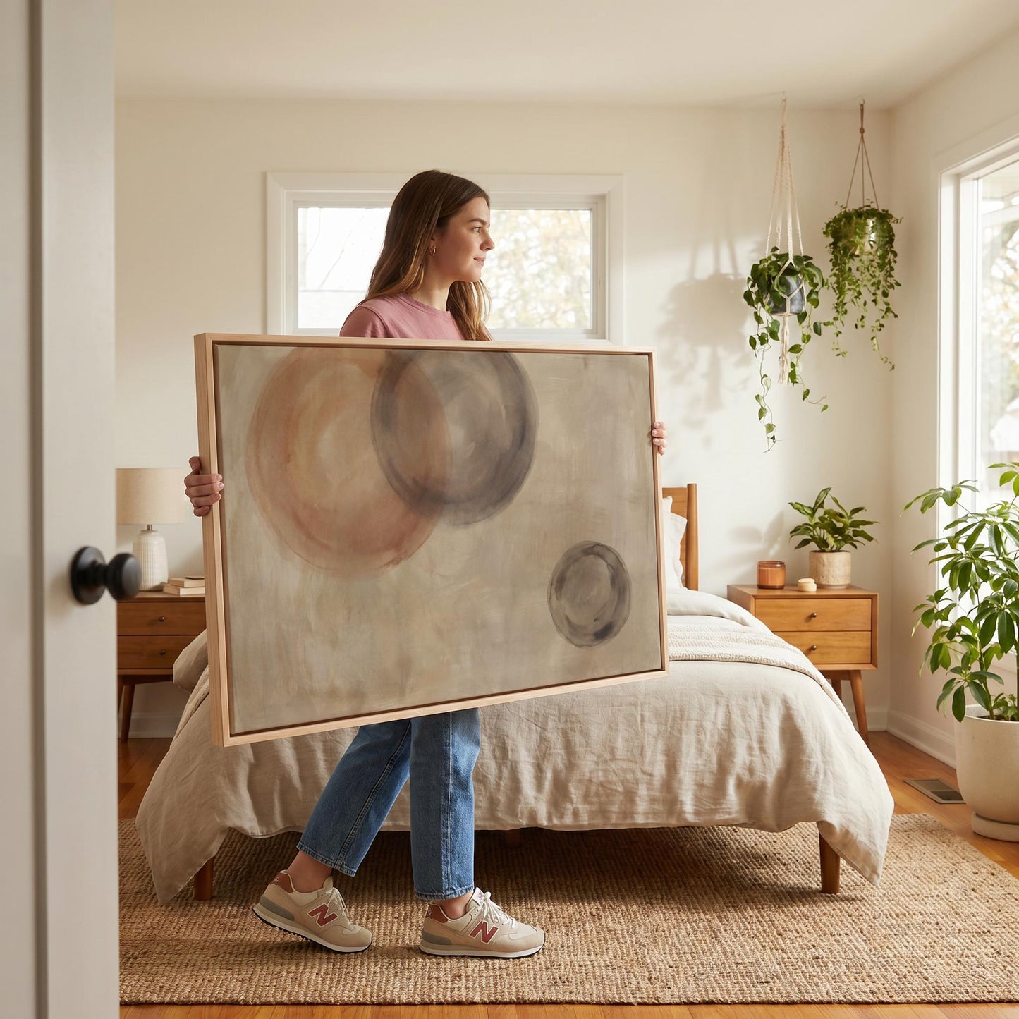 Abstract Circles Canvas Wall Art