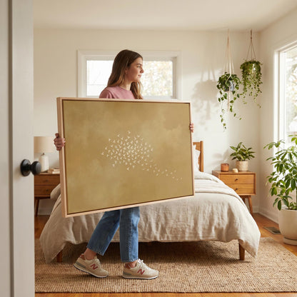 Flock of Birds Canvas Wall Art