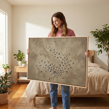 Flock of Birds Canvas Wall Art
