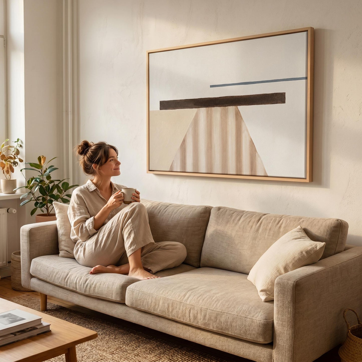 Geometric Abstract Canvas Wall Art