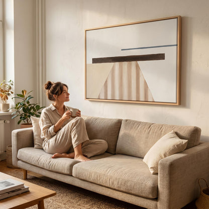 Geometric Abstract Canvas Wall Art