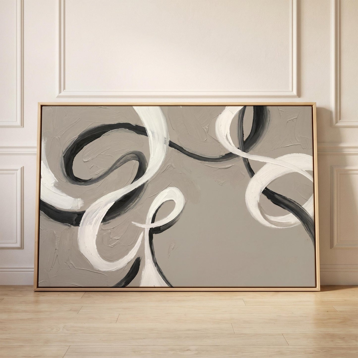 Abstract Swirl Canvas Wall Art