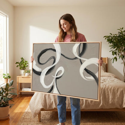 Abstract Swirl Canvas Wall Art