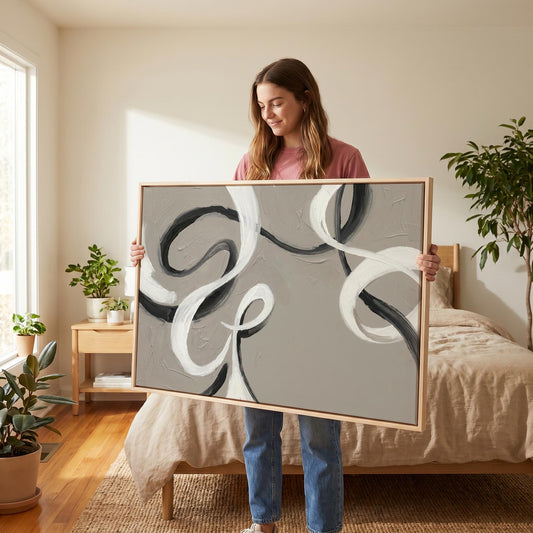 Abstract Swirl Canvas Wall Art