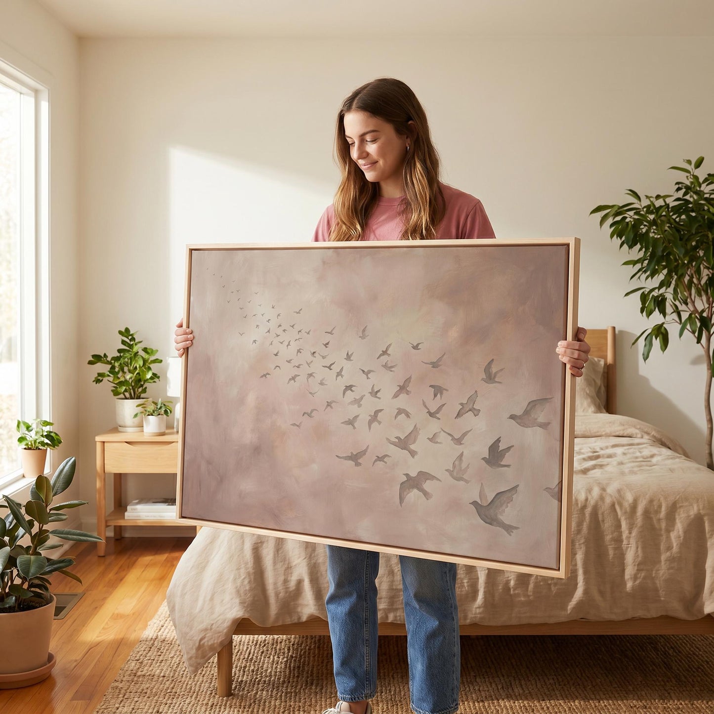 Birds in Flight Canvas Wall Art