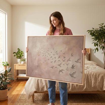 Birds in Flight Canvas Wall Art