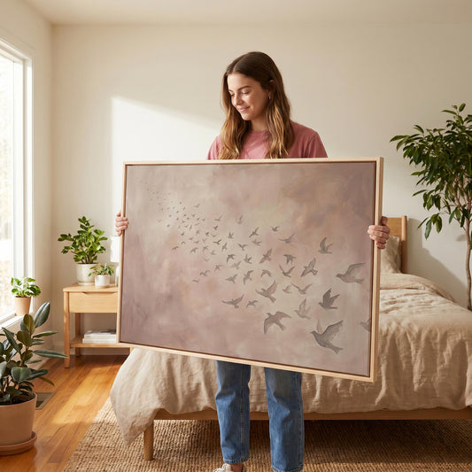 Birds in Flight Canvas Wall Art