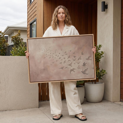 Birds in Flight Canvas Wall Art