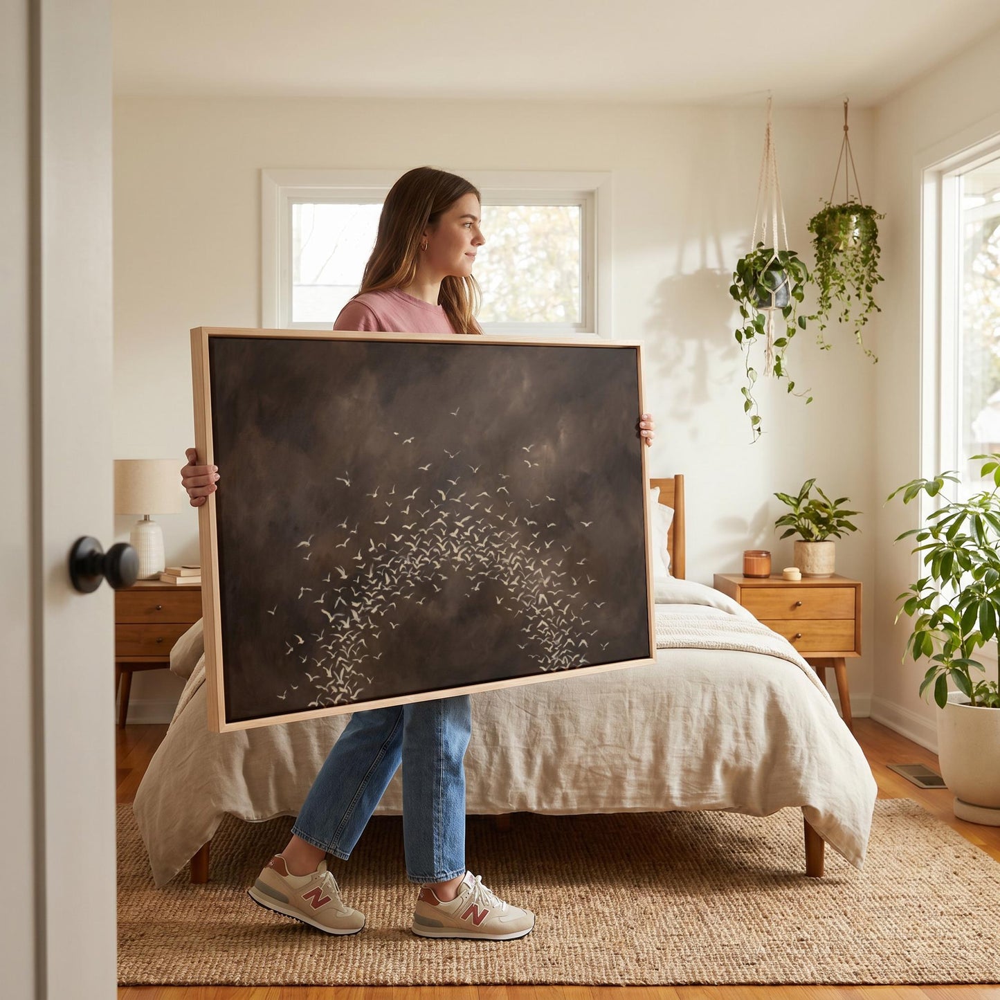 Birds in Flight Canvas Wall Art
