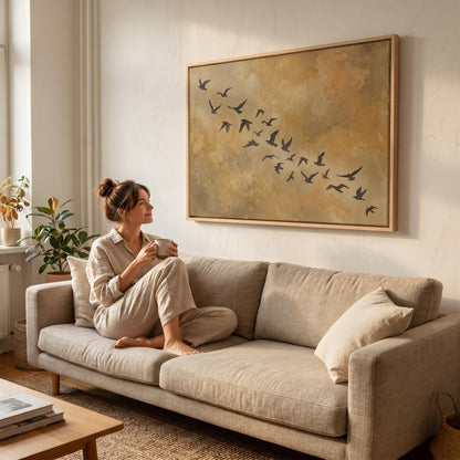 Flying Birds Canvas Wall Art
