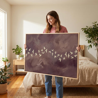 Birds in Flight Canvas Wall Art
