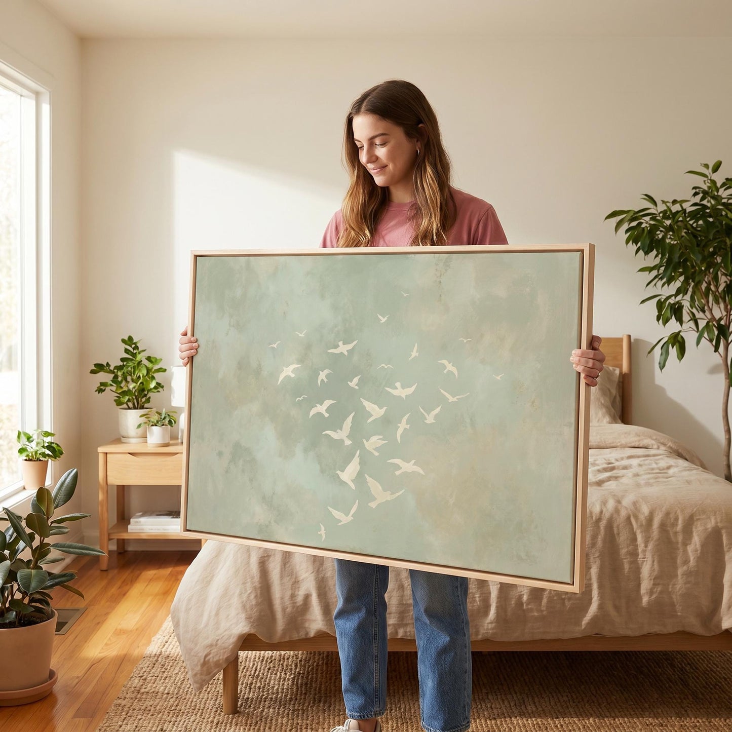 Flying Birds Canvas Wall Art