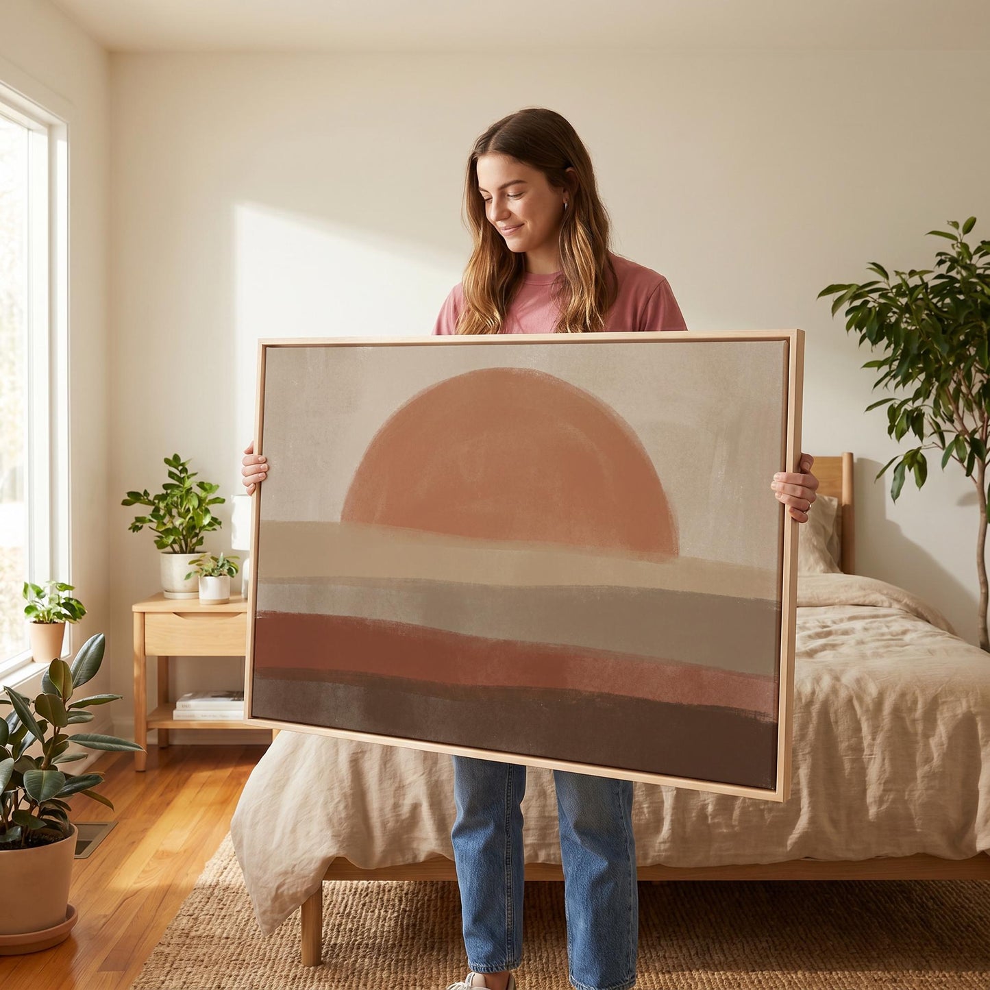 Abstract Sunset Canvas Wall Art