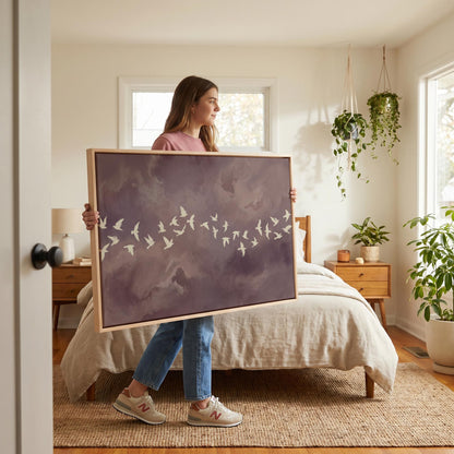 Birds in Flight Canvas Wall Art