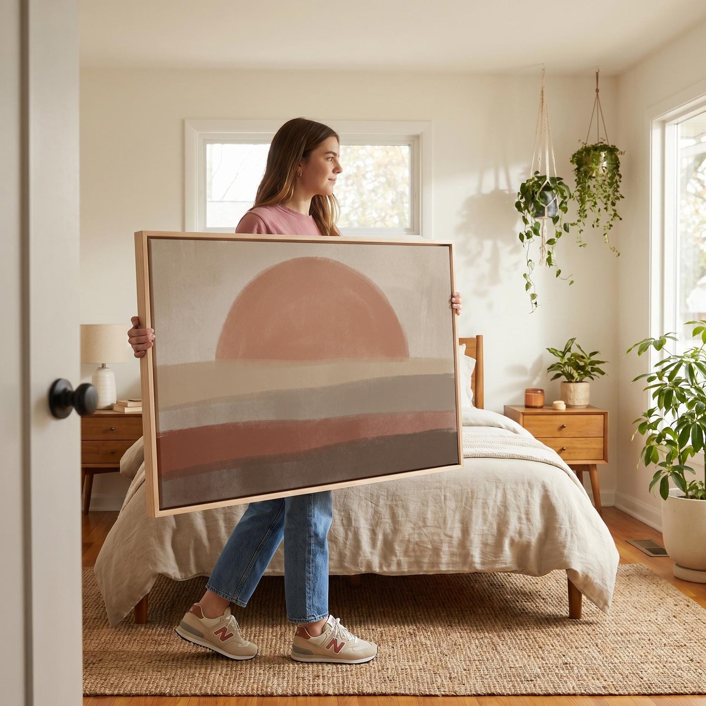 Abstract Sunset Canvas Wall Art