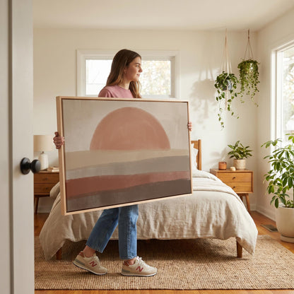 Abstract Sunset Canvas Wall Art