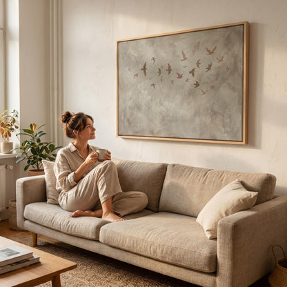 Birds in Flight Canvas Wall Art