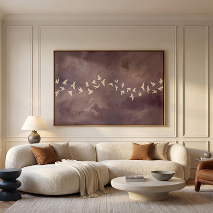 Birds in Flight Canvas Wall Art
