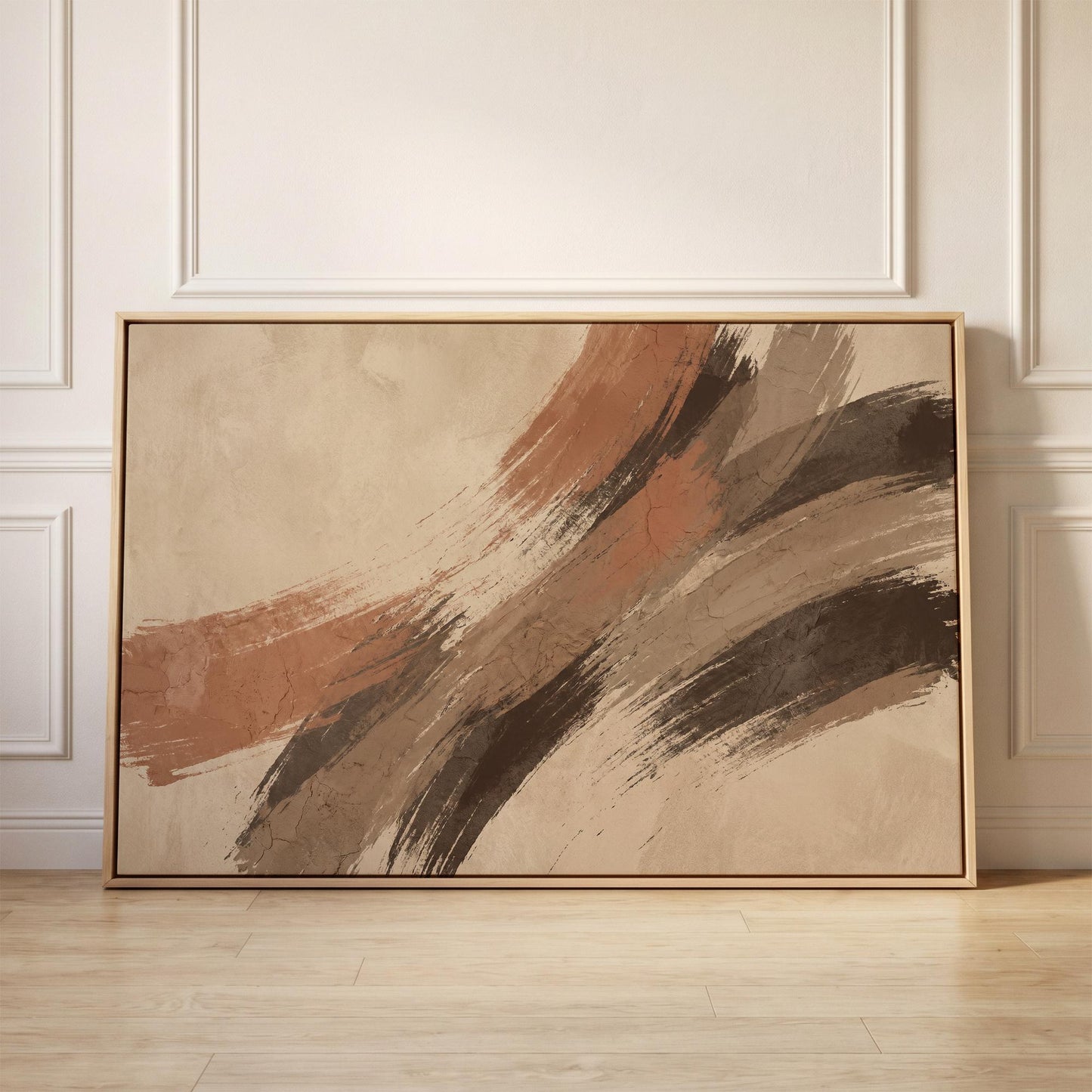 Abstract Brushstroke Canvas Wall Art