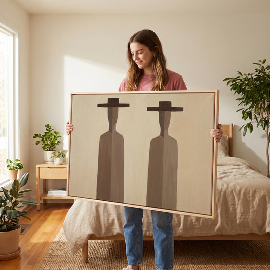 Two Figures Canvas Wall Art