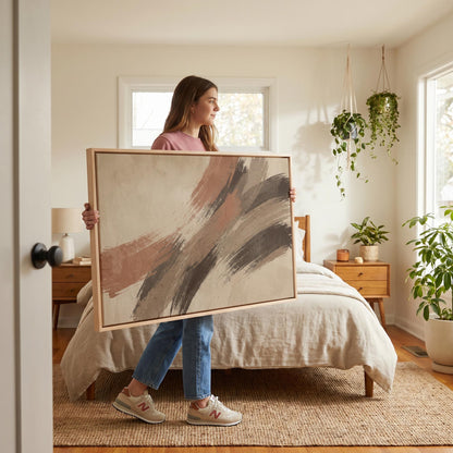 Abstract Brushstroke Canvas Wall Art